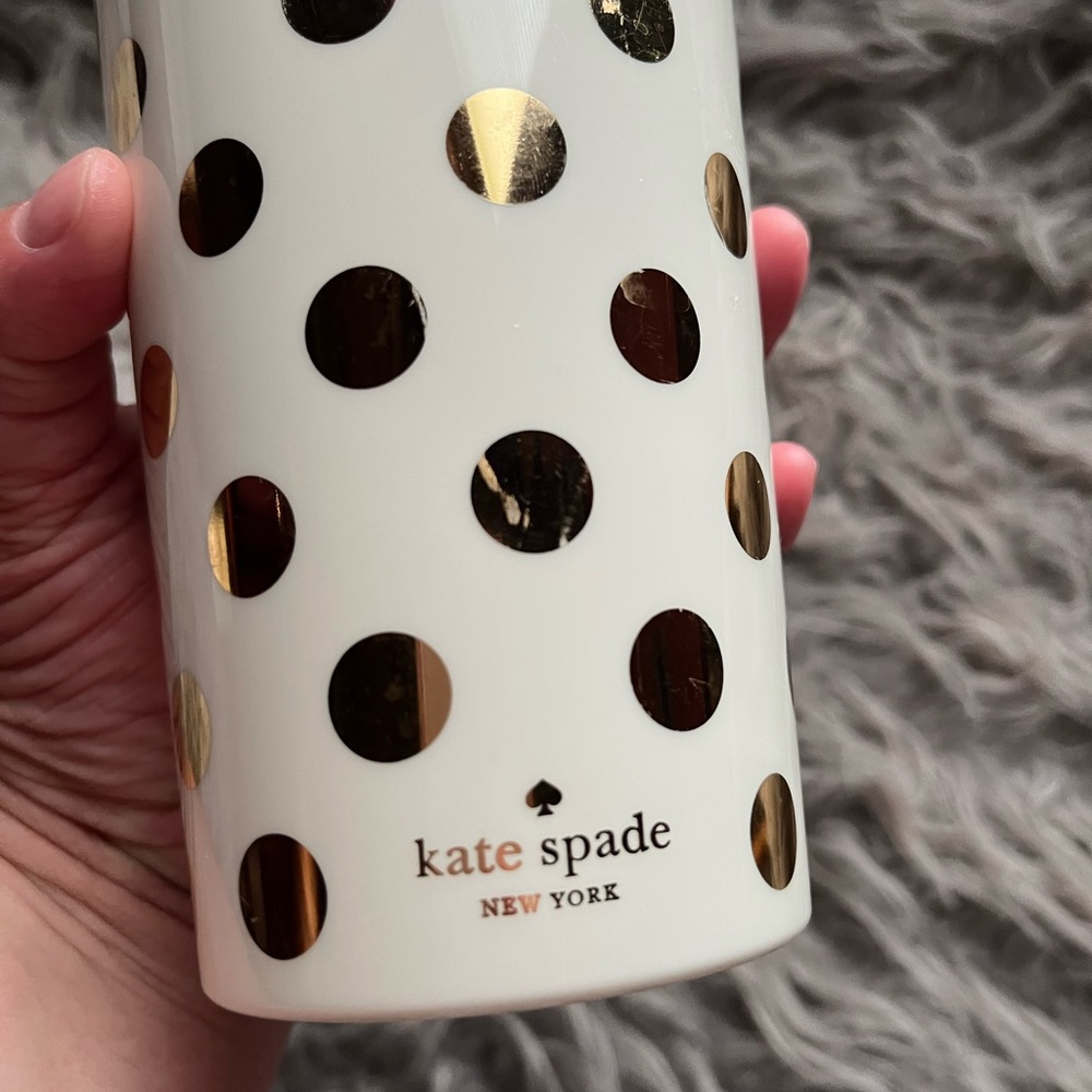 Kate spade gold dot tumbler with lid NO STRAW - Picture 5 of 7